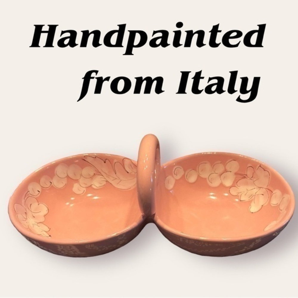 Pretty Pink Hand Painted Double Sided Dish💞